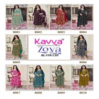 Kavya Zoya Vol-8 Wholesale Aliya Cut Tops With Bottom And Dupatta