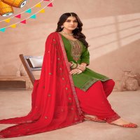 patiyala suit by alok zam cotton attractive look dress material supplier