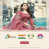 sakshi vol 1 by taniksh tissue fully stitch elegant style ladies suit