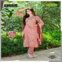 mahendra fashion rishika vol 8 capsule print daily wear readymade 3pcs dress