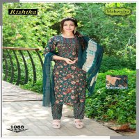 mahendra fashion rishika vol 8 capsule print daily wear readymade 3pcs dress