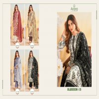 Radhika Azara Blossom Vol-15 Wholesale Blossom Cotton With Work Dress Material
