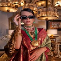 Rajtex Kansai Wholesale Zari Tissue Handloom Weaving Party Wear Sarees
