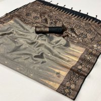 Rajtex Kansai Wholesale Zari Tissue Handloom Weaving Party Wear Sarees