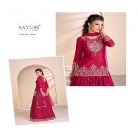 anmol by sayuri designer readymade chinon silk skirt kurti with dupatta