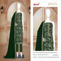 afsana 2893 bipson prints viscose velvet stylish winter dress material