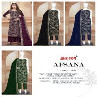 afsana 2893 bipson prints viscose velvet stylish winter dress material