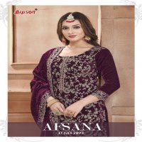 afsana 2893 bipson prints viscose velvet stylish winter dress material