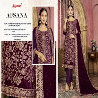 bipson prints afsana 2922 viscose velvet function wear winter ladies suit