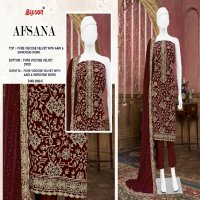 bipson prints afsana 2922 viscose velvet function wear winter ladies suit