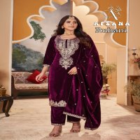 Afsana Ruhani Wholesale 11000 Velvet Winter Pakistani Concept Suits Combo