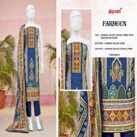 farheen 2944 by bipson prints korean velvet stylish winter ladies suit