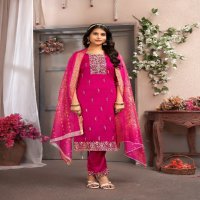 Krishna Dulhari Vol-1 Wholesale Straight Cut Top With Pant And Dupatta