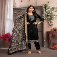 Krishna Dulhari Vol-1 Wholesale Straight Cut Top With Pant And Dupatta