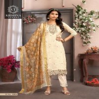 Krishna Dulhari Vol-1 Wholesale Straight Cut Top With Pant And Dupatta