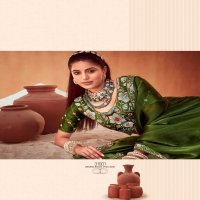 le quyen by sanskar tex prints moti chiffon stylish saree stitch blouse