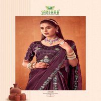 le quyen by sanskar tex prints moti chiffon stylish saree stitch blouse