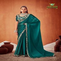 le quyen by sanskar tex prints moti chiffon stylish saree stitch blouse