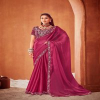 le quyen by sanskar tex prints moti chiffon stylish saree stitch blouse