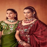 le quyen by sanskar tex prints moti chiffon stylish saree stitch blouse