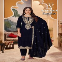 Afsana Sophia Wholesale 11000 Velvet Readymade Winter Suits Combo