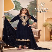 Afsana Sophia Wholesale 11000 Velvet Readymade Winter Suits Combo