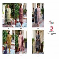 Shree Fabs Bin Saeed Lawn Collection Vol-15 Wholesale Pure Cotton With Self Embroidery Pakistani Suits