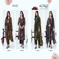 Glossy Simar Alfaaz Wholesale Viscose Pashmina Winter Suits