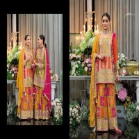 Eba Rang Wholesale Heavy Chinon Kurti With Plazo And Dupatta