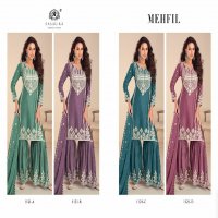 Rasalika Mehfil Wholesale Real Chinon Silk Free Size Stitched Suits