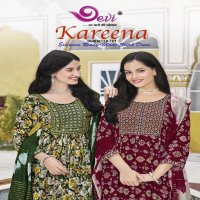 Devi Kareena Vol-1 Wholesale Umbrella Cut Kurtis With Pant And Dupatta