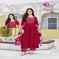 Devi Kareena Vol-1 Wholesale Umbrella Cut Kurtis With Pant And Dupatta
