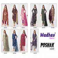 Madhav Poshak Vol-3 Wholesale Pure Cotton Printed Dress Material