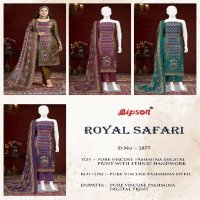 Bipson Royal Safari 2877 Wholesale Viscose Pashmina With Work Winter Suits