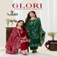 Naari Glori Wholesale Pure Pashmina With Handwork Winter Suits