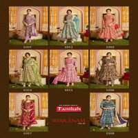 SHARANAM VOL 5 BY TANIKSH HIT DESIGN NAYRA CUT RAYON FULLY STITCH SALWAR SUIT