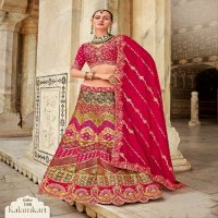 SurShyam Kalamkari D.no 101 To 110 Series Wholesale Bridal Designer Lehengas