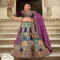 SurShyam Kalamkari D.no 101 To 110 Series Wholesale Bridal Designer Lehengas