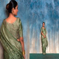 kambika by kala jamun satin jacquard party wear saree online