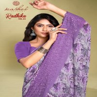 Kashvi Radhika Vol-3 Wholesale Weightless With Embroidery Work Sarees