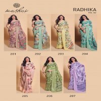 Kashvi Radhika Vol-2 Wholesale Weightless With Embroidery Work Sarees