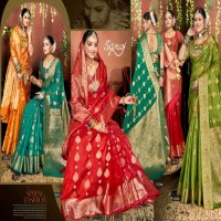 Saroj Maa Vaibhav Organza Vol-8 Wholesale Soft Organza Rich Pallu Sarees