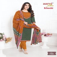 Aarvi Khushi Vol-1 Wholesale Ajrakh With Katha Work Readymade Suits