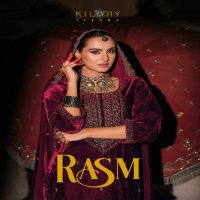 Kilory Rasm Wholesale Premium Velvet With Coding Work Winter Suits