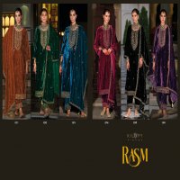 Kilory Rasm Wholesale Premium Velvet With Coding Work Winter Suits