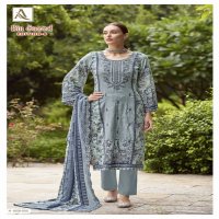 bin saeed vol 6 by alok suits cotton pakistani embroidery 3pcs dress