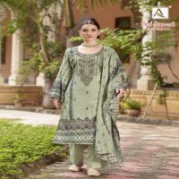 bin saeed vol 6 by alok suits cotton pakistani embroidery 3pcs dress