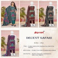 Bipson Decent Safari 2964 Wholesale Viscose Pashmina Winter Dress Material