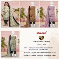 Bipson Porsche 2938 Wholesale Viscose Pashmina With Handwork Winter Dress Material