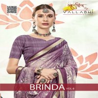 Vallabhi Brinda Vol-8 Wholesale Georgette Fabrics Ethnic Sarees